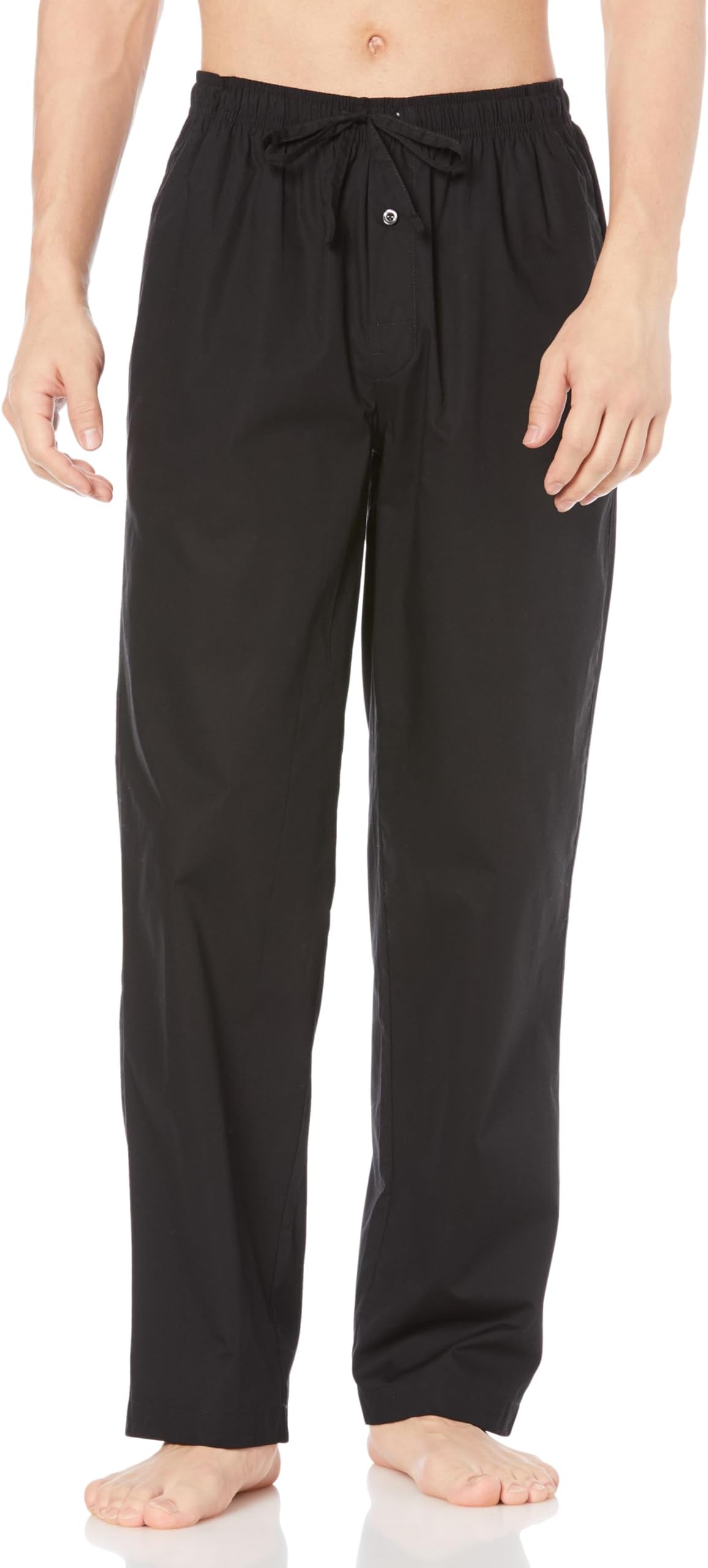 Amazon Essentials Men's Woven Straight-Fit Pajama Pants with Pockets