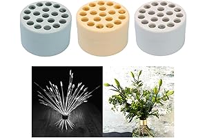 3-Pack Spiral Ikebana Stem Holder for Flowers