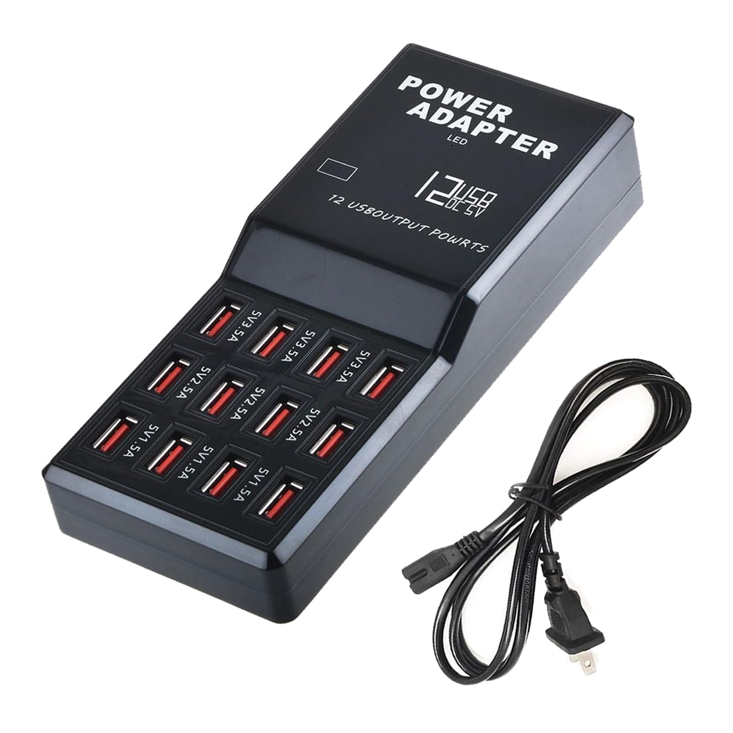 MaxLax USB Charger Station,12-Port 60W Multiple USB Charging Station,Multi Ports Charger Charging for Smartphones?Tablets?and Other Devices.