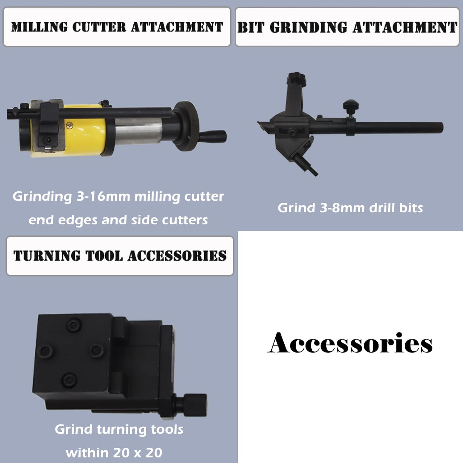 5C Universal Cutter Grinder Sharpener Drill Bit Grinding Sharpener Lathe Bit Grinding Tool 110V