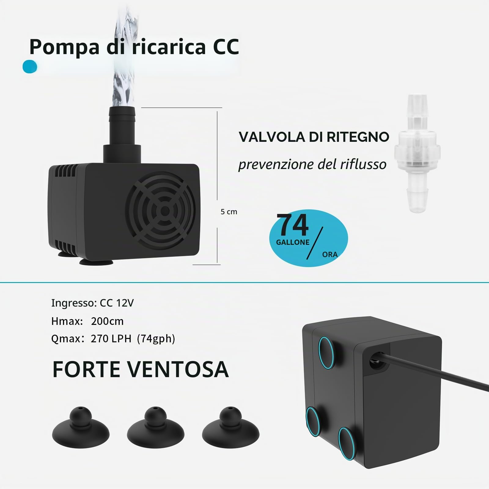 Fzone ATO aggiornato Sistema di Riempimento Automatico da 0,7 pollici per Acquario Marino e d'Acqua Dolce con Controllore Aggiornato Sistema Auto Top Off