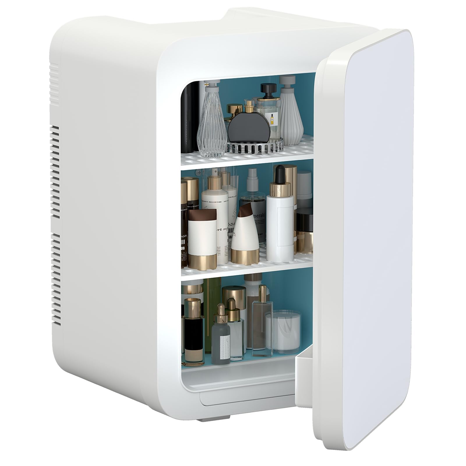 ARTETHYS Mini Fridge for Bedrooms 20L Small Car Fridge Mini Refrigerator with System Cooler and Warmer for Home Office, 220V AC/12V DC, Black — view 10