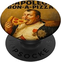 Funny Napoleon Bon-A-Pizza Funny Pun Meme for History Lovers PopSockets Adhesive PopGrip