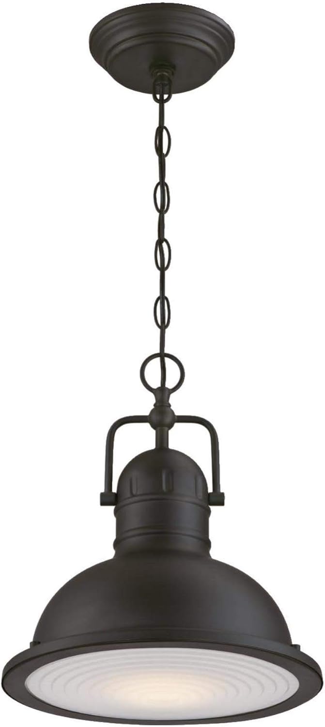 Westinghouse 6204600 Orson One-Light Dimmable LED Outdoor Wall Fixture, Oil Rubbed Bronze Finish with Frosted Prismatic Lens