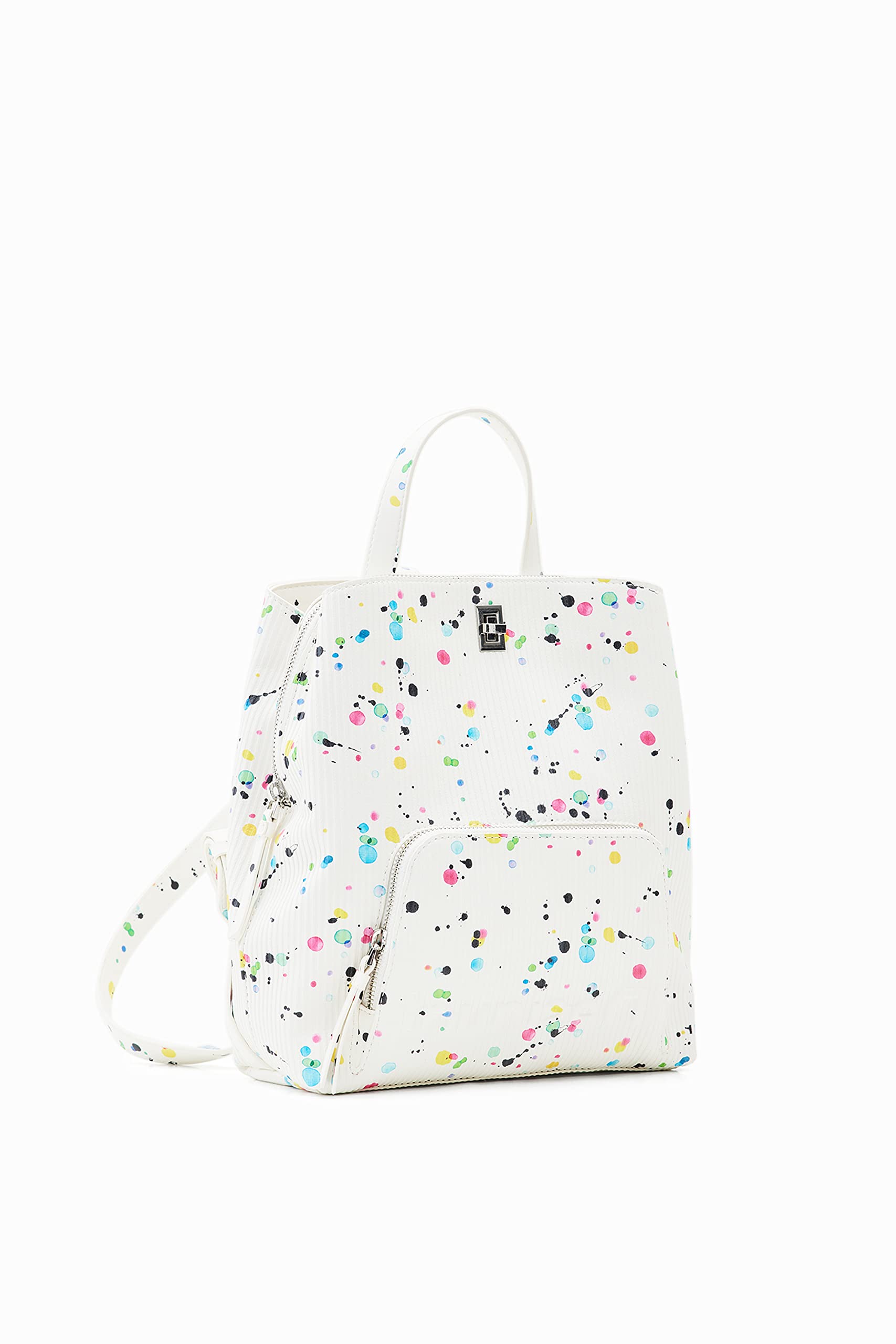 Desigual Women's Back_NEON Art_Sumy Mini 1001 RAW, White, One Size