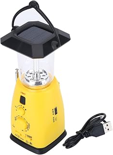 Solar Emergency Radio, Multi Functional Hand Crank Solar Powered Cam Flashlight Solar LED Flashlight Radio Hand Crank AM/FM NOAA Weather Radio o Cell Phone Charger