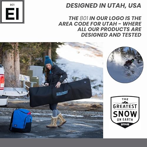 Miniatura 9 de Element Equipment Bolsa acolchada para snowboard, bolsa de viaje para snowboard Azteca