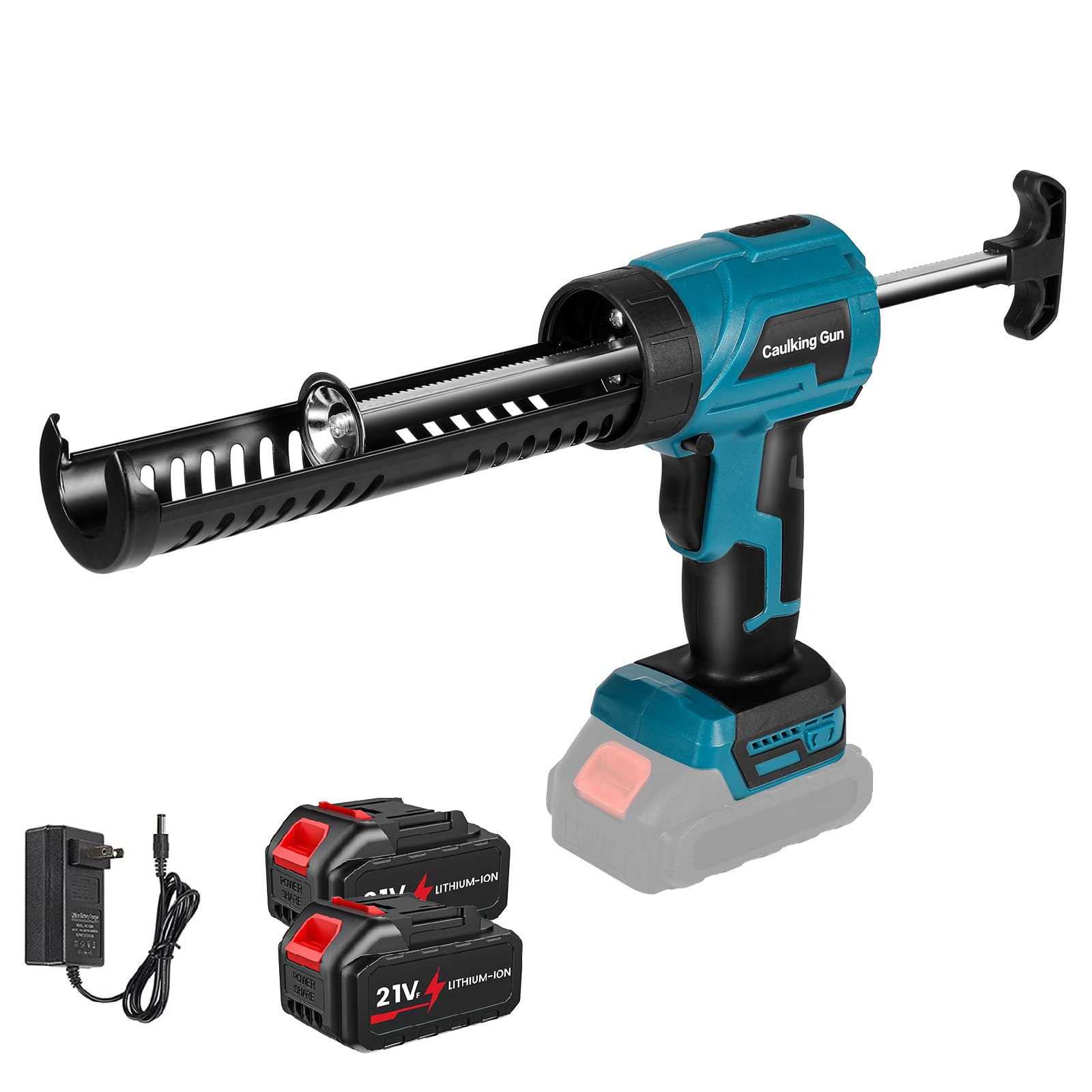 Accu-cartridgepers voor Makita 18 V, elektrische cartridgepers, accu, siliconepistool, 2000 mAh, 4 snelheden, elektrisch siliconen pistool accu 300 ml voor afdichten, verzegelen (zonder batterij