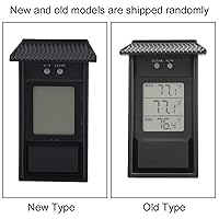 Vista 4 de Medidor de temperatura digital de termómetro para interiores y exteriores para invernadero de jardín