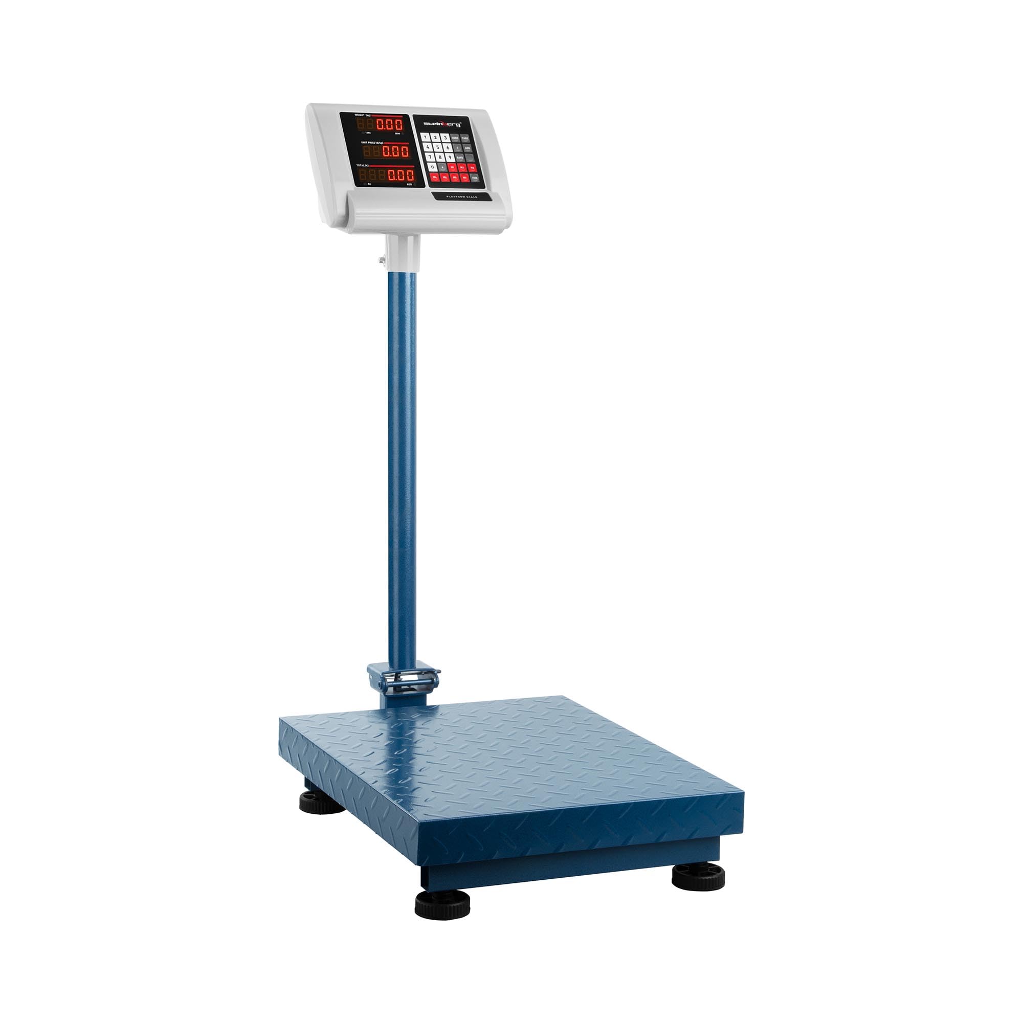Steinberg Balanza Plataforma Profesional Industrial Pesa Paquetes SBS-​PF-​150/​10B (150 kg, Precisión ±10 g, Autonomía 10 H, 40 x 50 Cm, LED)