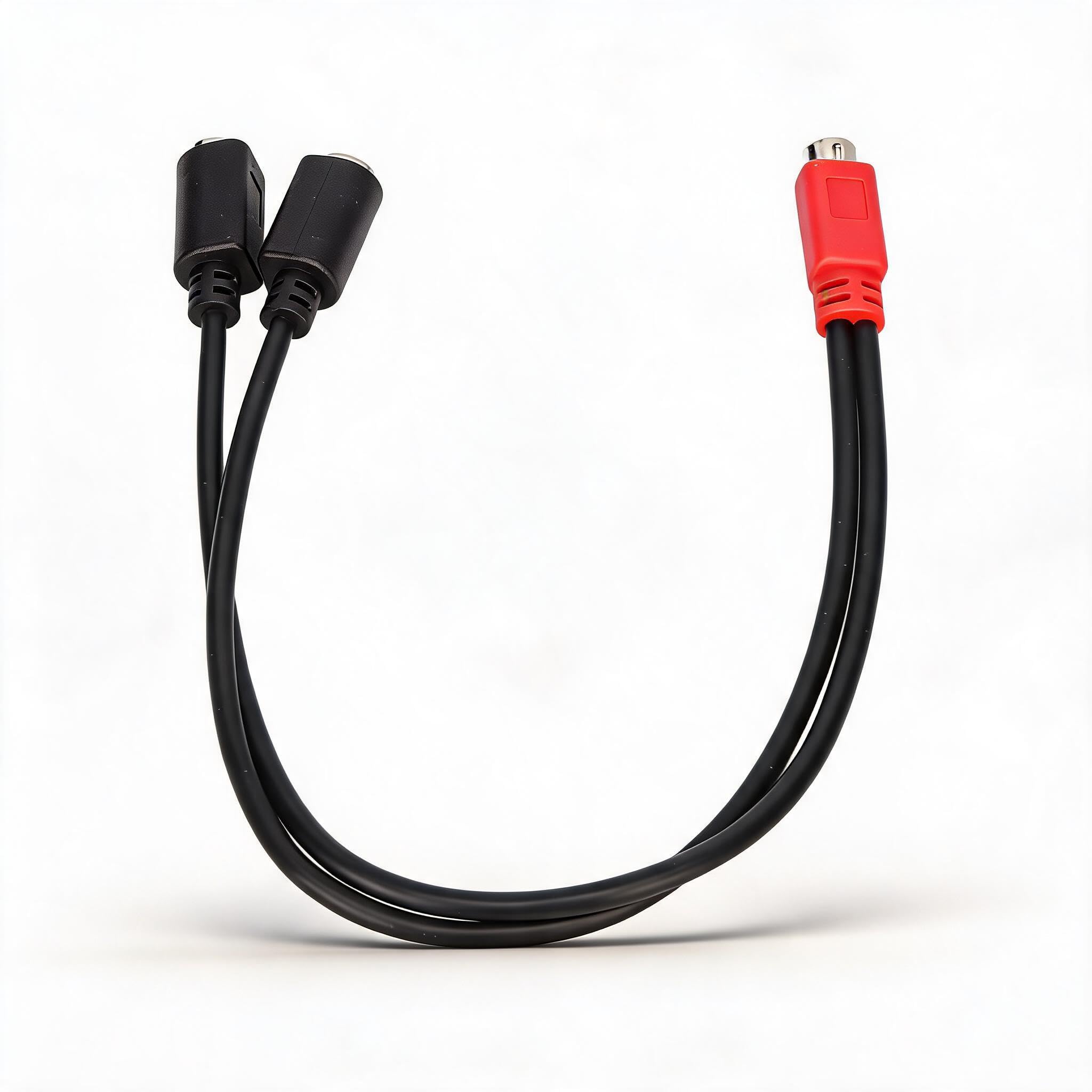DIN 6-biegunowy kabel wtykowy i wtyczka na 2 gniazda 6-biegunowe, klawiatura/mysz, kabel rozdzielający, Plug and Play