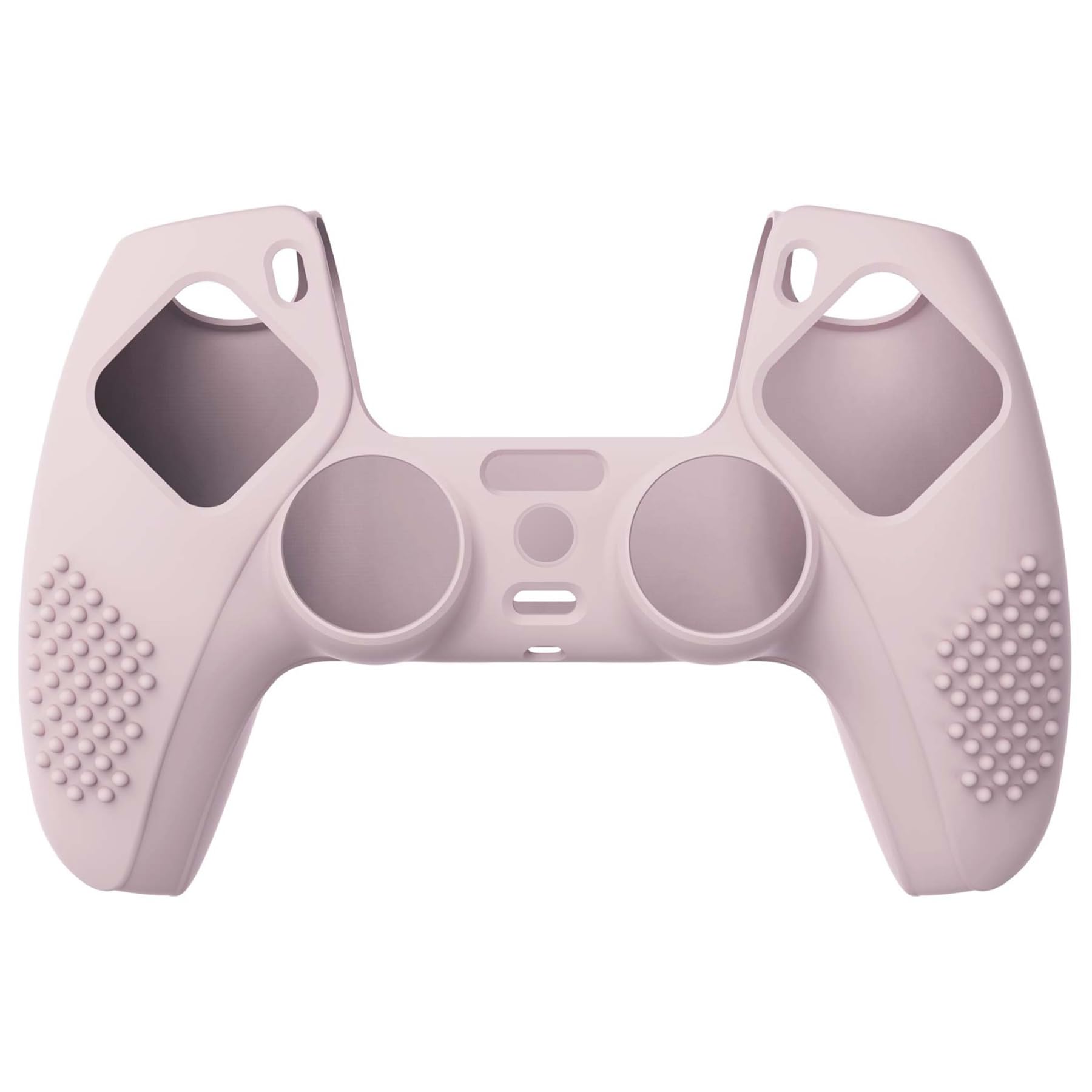 eXtremeRate PlayVital Cherry Blossoms Pink 3D Studded Edition Anti-slip Silicone Cover Skin for ps5 Controller, Soft Rubber Case for ps5 Wireless Controller with 6 White Thumb Grip Caps - 2