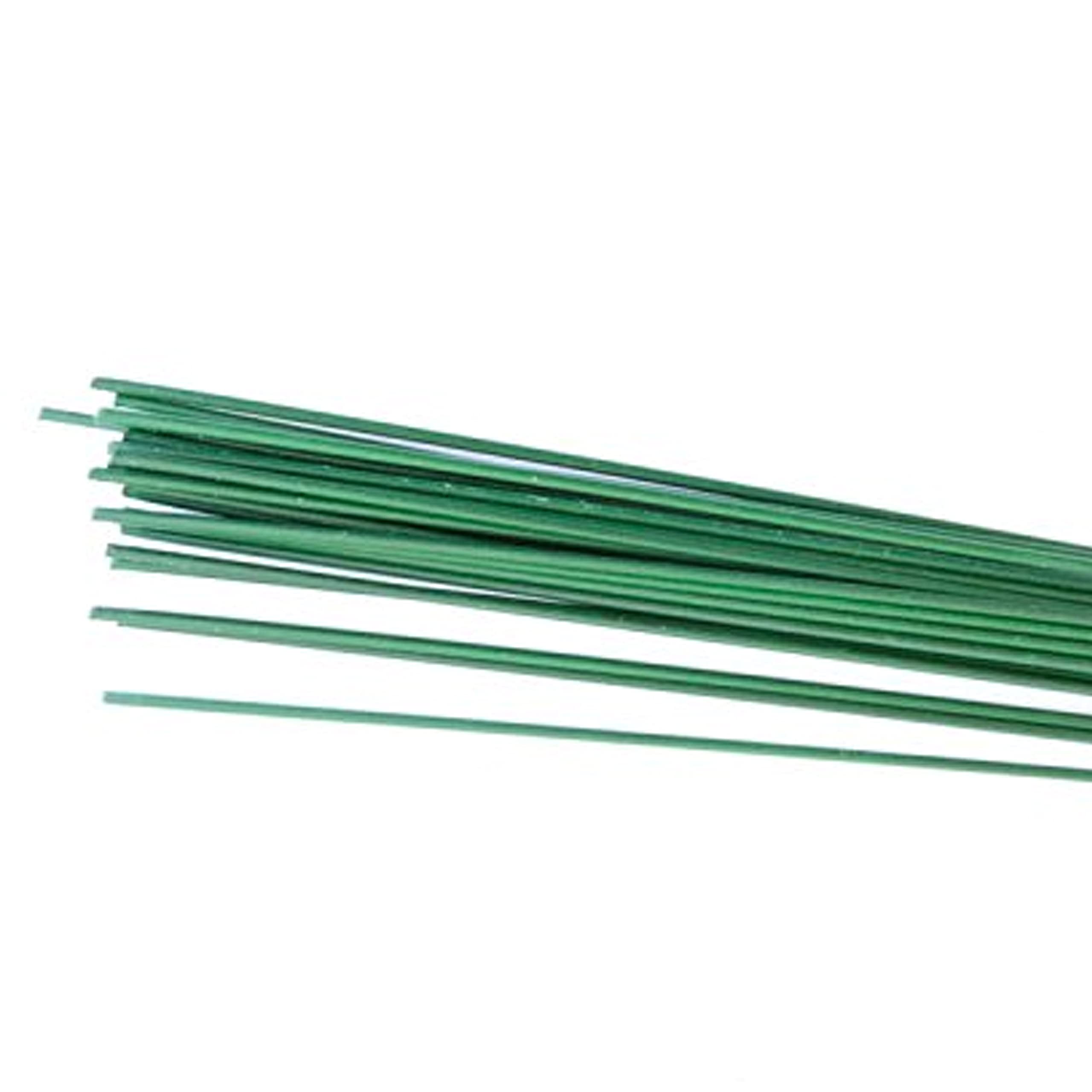 Diamante Crafts Green Stub Wire Florist Wires - 14" 19 Gauge