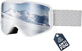 Ski Goggles, Snowboard Goggles OTG for Men, Women & Youth