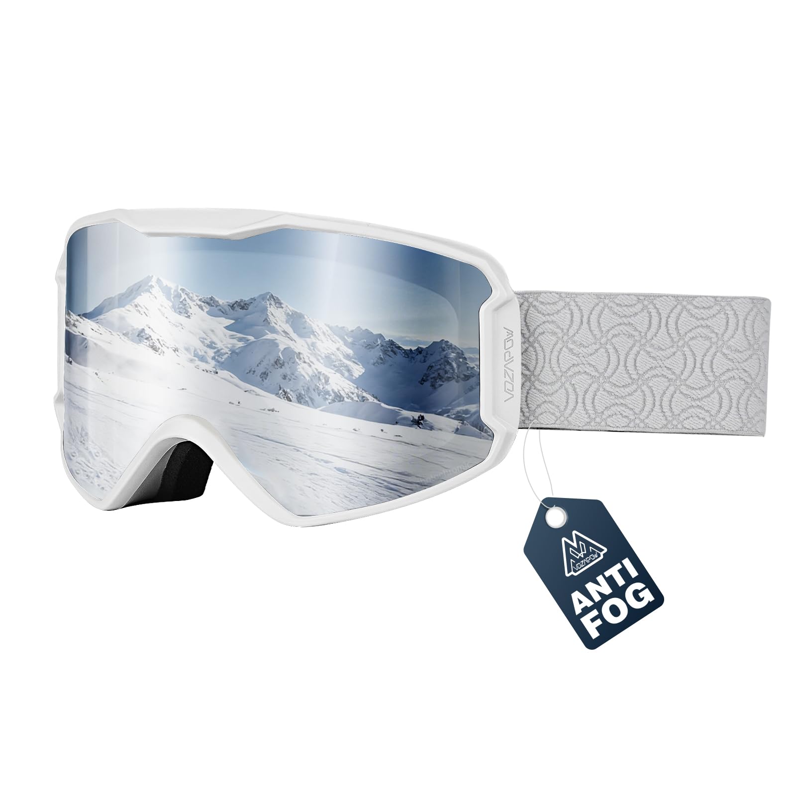 Lunettes de ski avec verres HD, protection 100 % UV, anti-buée pour hommes, femmes, jeunes