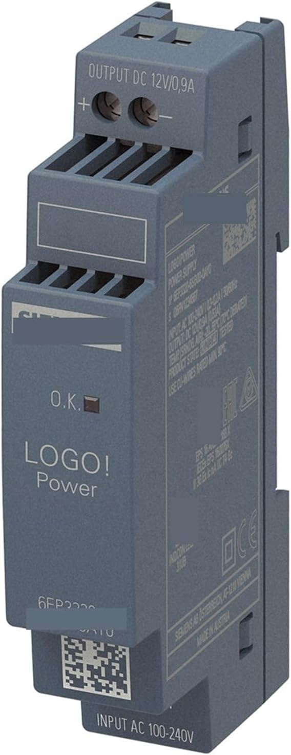 6EP3320-6SB00-0AY0 LOGO! 電源、産業用電源、単相DC 12 V/0.9 A
