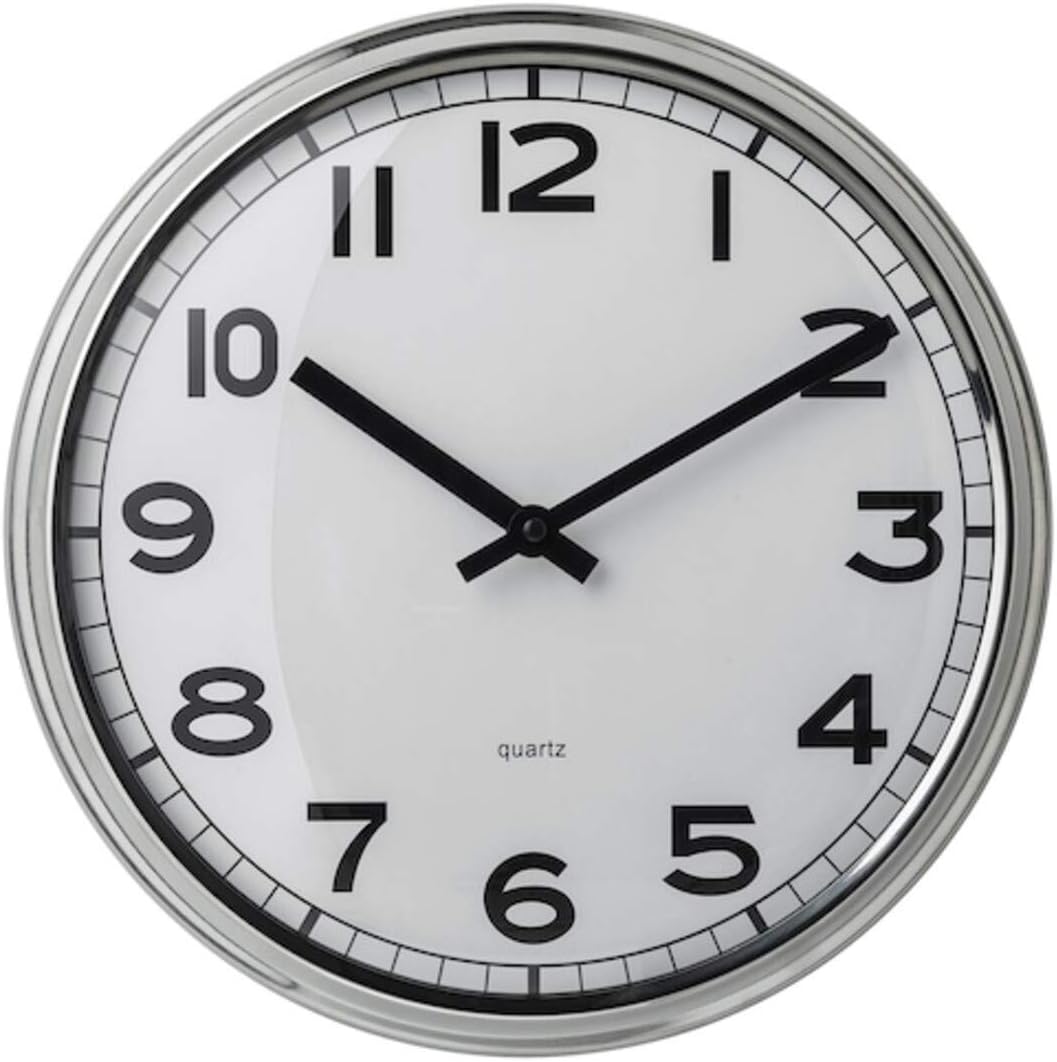 Wall Clock, Stainless Steel