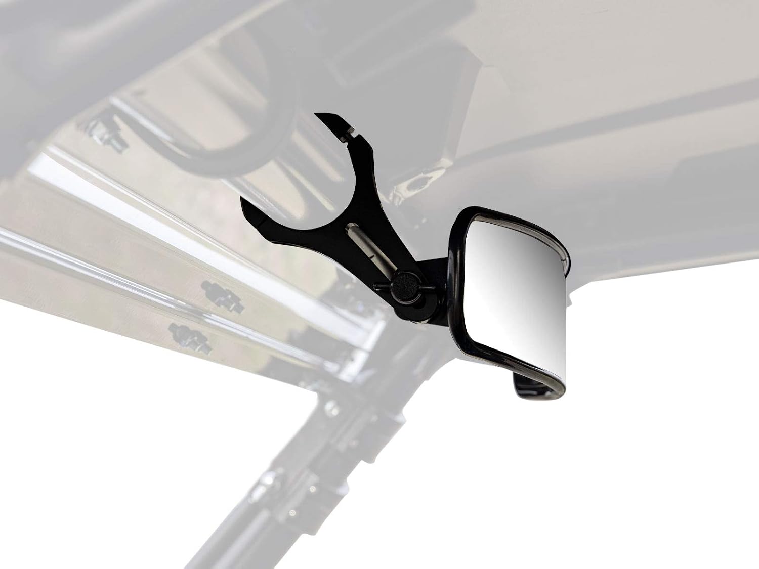 SuperATV 17" Curved UTV Rear View Mirror for Can-Am Commander/Maverick (See Fitment) | 2" Aluminum Clamps | 17" X 3" Convex Mirror | UTV Rear View Center Mirror Has Ultra Wide Viewing Angle!