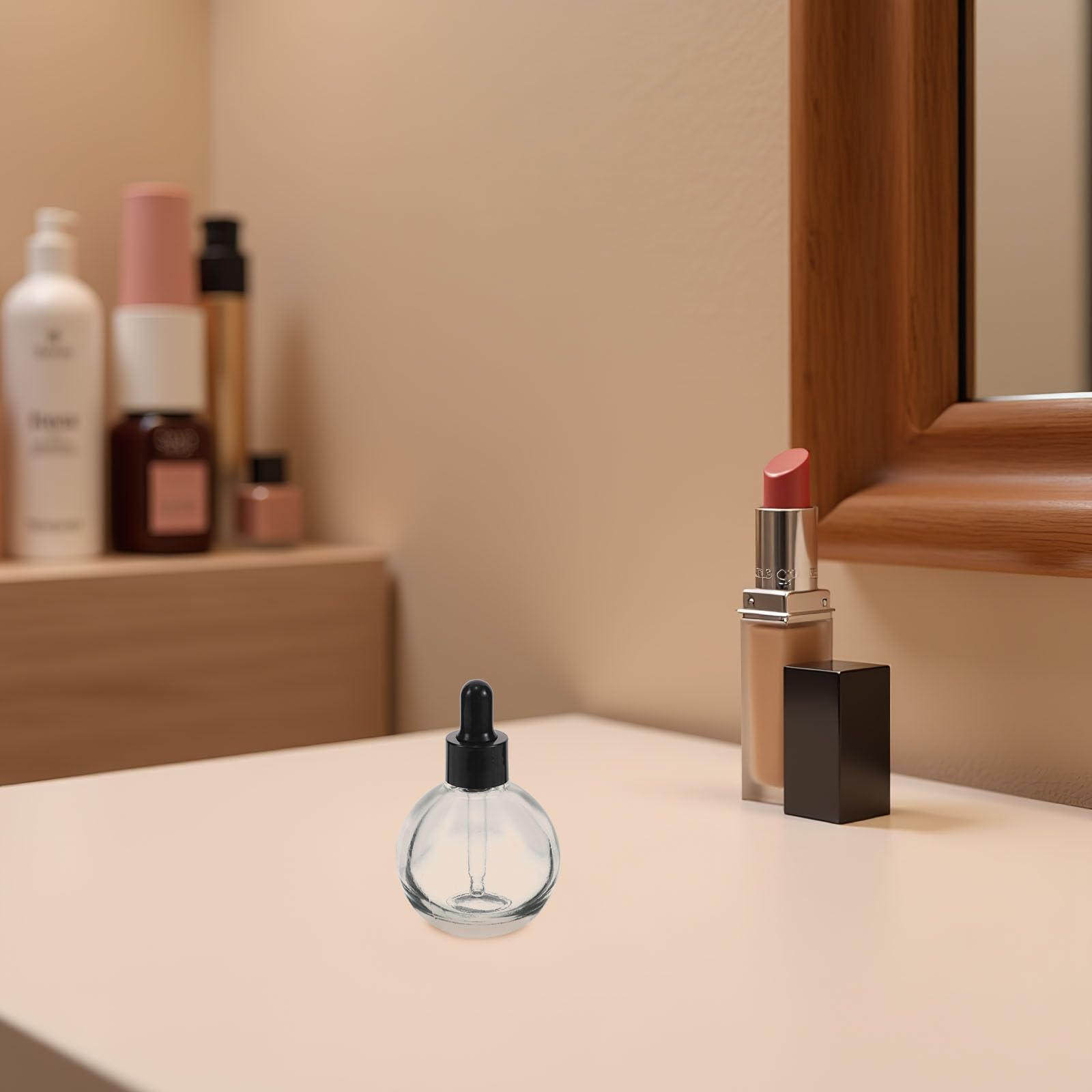 Alipis 12 Stück Kugel Tropfflaschen aus Glas 30ml mit Pipette | Klarglas, Silikon und Kunststoff, Nachfüllbar für Aromamischungen und Hautpflege, Kompakte Reisegröße