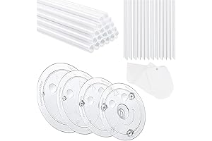 20 Pieces/Lot Cake Stacking Kit with Cake Separator Plates and Dowels and Scraper
