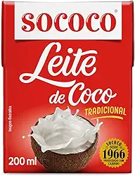 Sococo Leite De Coco Tetra Pak 200Ml