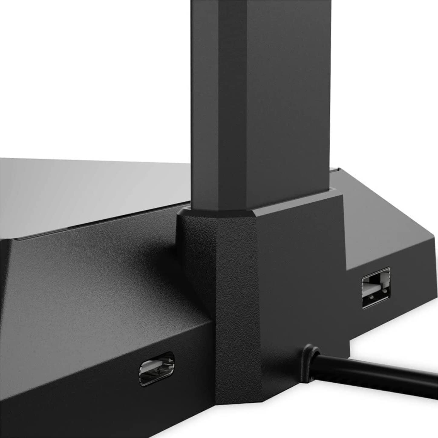 Gaming Accessori Supporto per Cuffie da Gioco Cuffie Cablate Base per Doppio Gancio da Scrivania con Supporto per Telefono 2 Porte USB Stand Over-Ear da Gioco