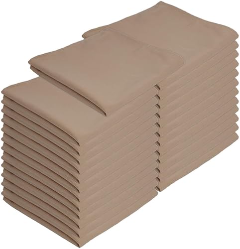 Miniatura 7 de Arkwright Servilletas de tela para restaurante (paquete de 25) servilletas de poliéster hilado con bordes con dobladillo, ideal para cenas, bodas,