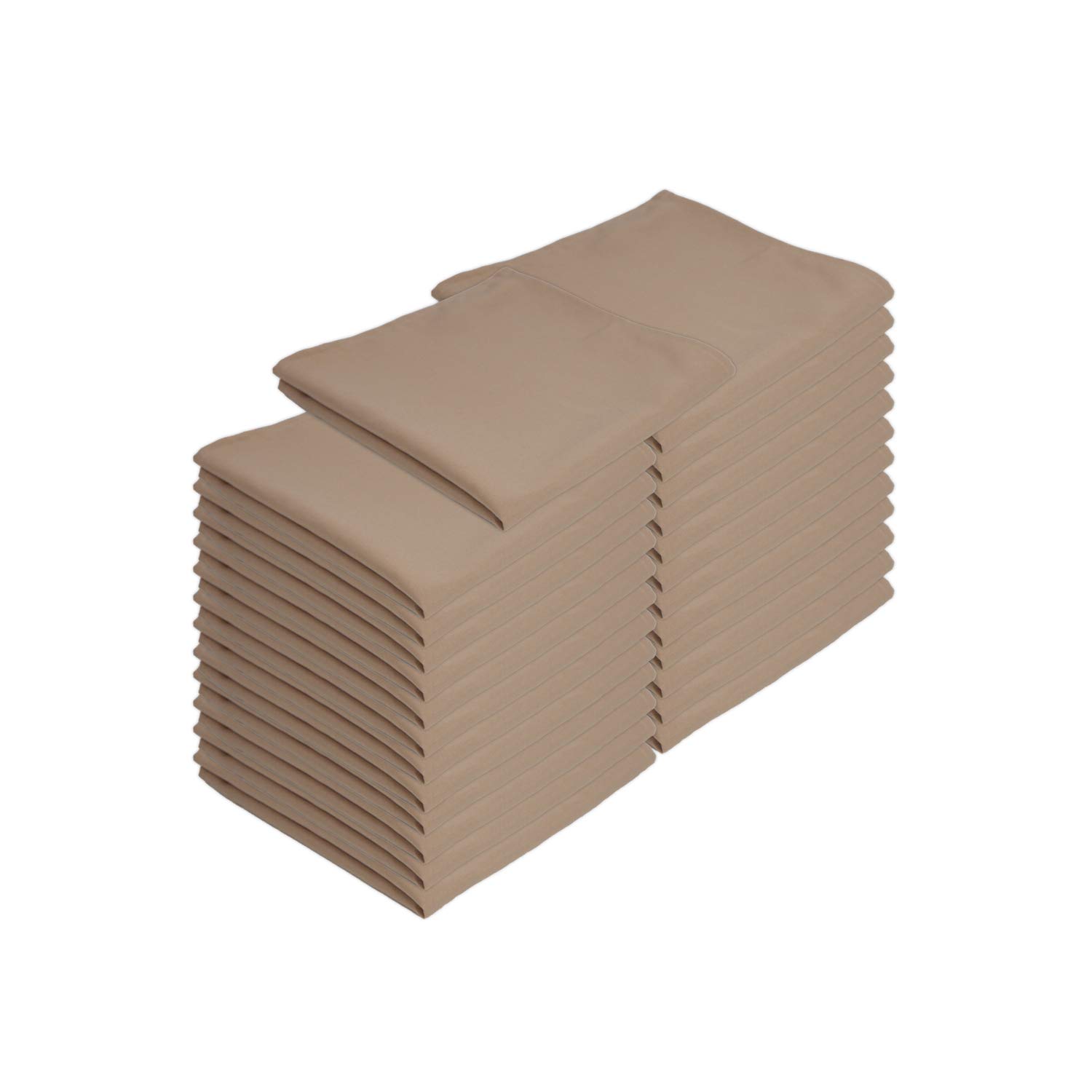 Arkwright Restaurant Cloth Napkins - (Pack of 25) Spun Polyester Dinner Napkin with Hemmed Edges - Ideal for Dinner, Wedding, Party, Banquet, Kitchen,