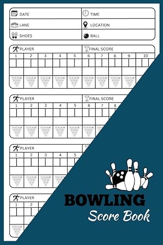 Bowling Score Book: Bowling Score Book For League Bowling | Bowling Scorekeeper Sheets | Bowling Game Score Recording Book | Great Gift For Bowlers