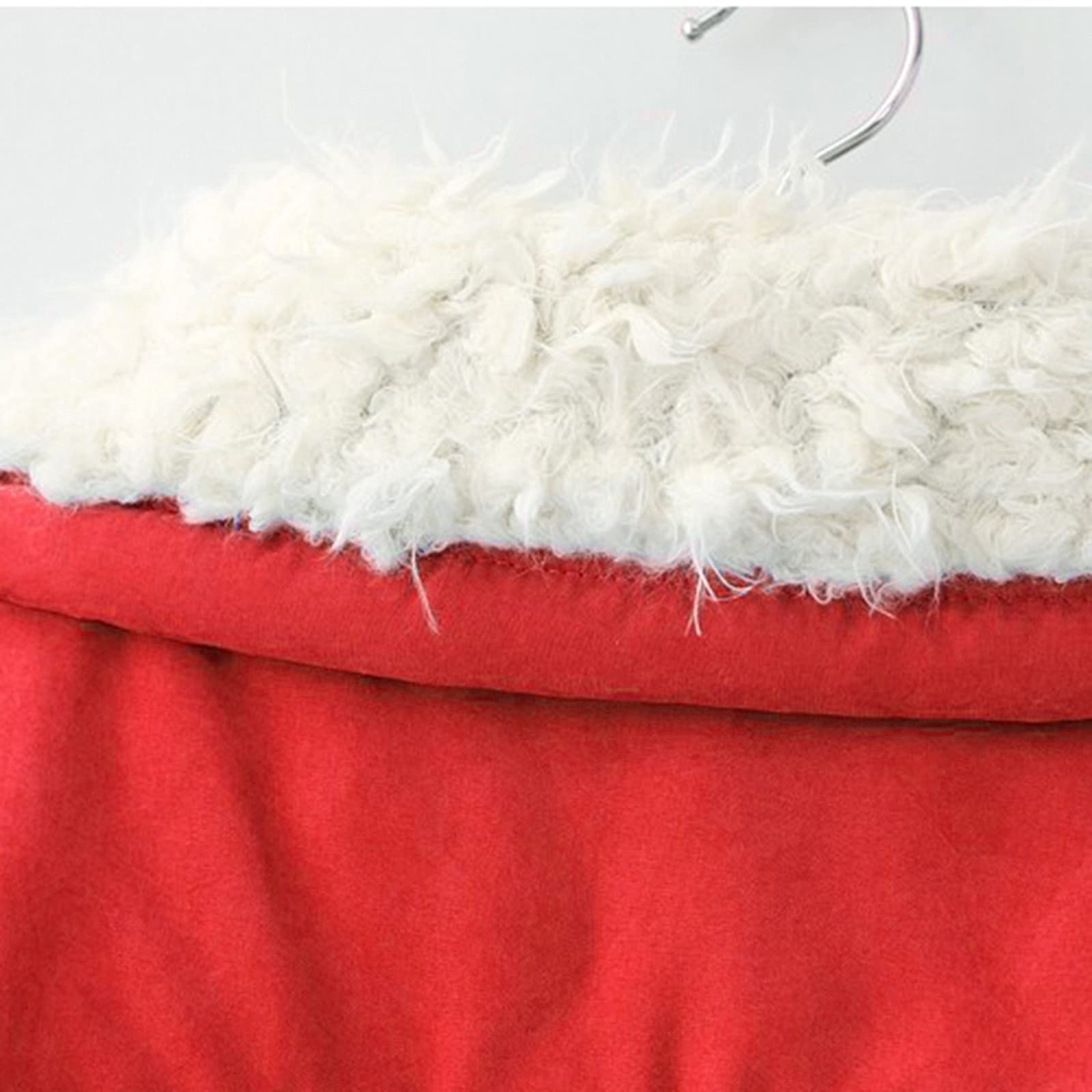 Chaqueta de invierno para mujer – Parka de invierno larga de pelo de peluche cálido forrado, cuello alto, sin capucha, chaqueta acolchada, abrigo con bolsillo, cintura con cordón, S - 3XL