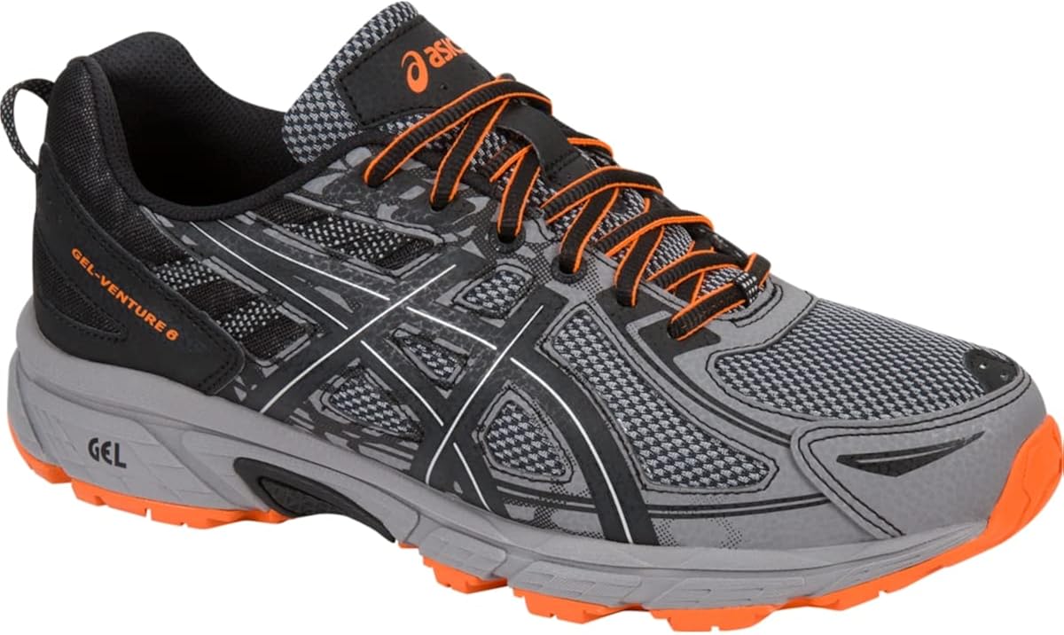 ASICS Men's Gel-Venture 6 Trail Running Shoes 8 X-Wide Frost Grey/Phantom/Black