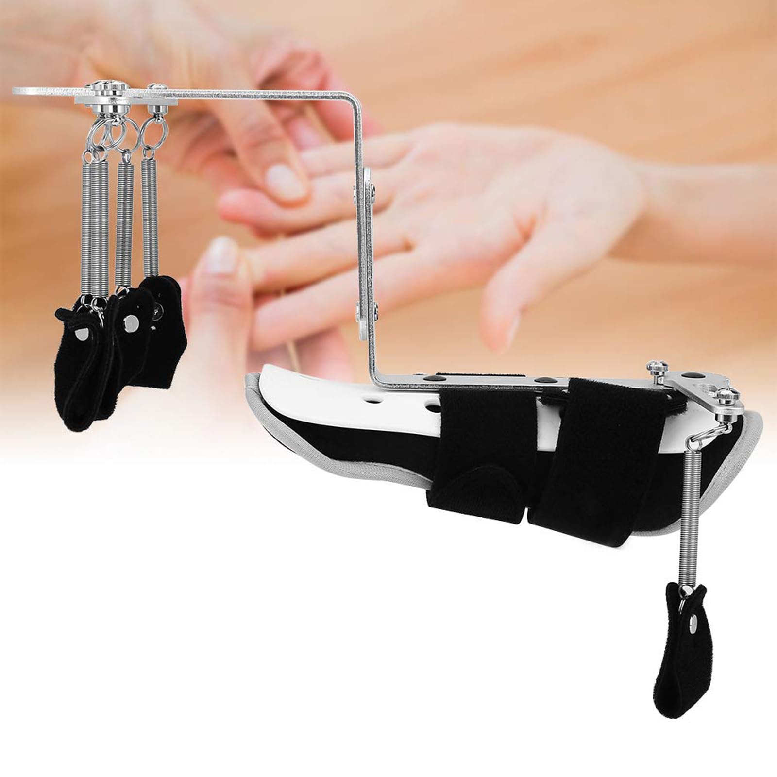CUSMA Ortesis Ajustables para Muñeca Y Dedo, Dispositivo De Entrenamiento para Rehabilitación De Manos, para Ejercicios De Tendones De Pacientes con Hemiplejia por Accidente Cerebrovascular
