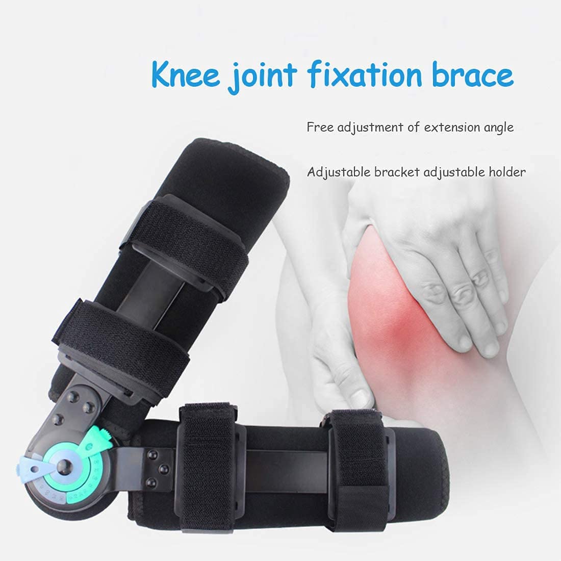 LoJax Rodillera con Bisagras ROM para Dolor De Rodilla, Protector Ortopédico, Inmovilizador De Lesiones De Rótula, Recuperación De Lesiones De ACL MCL Y PCL