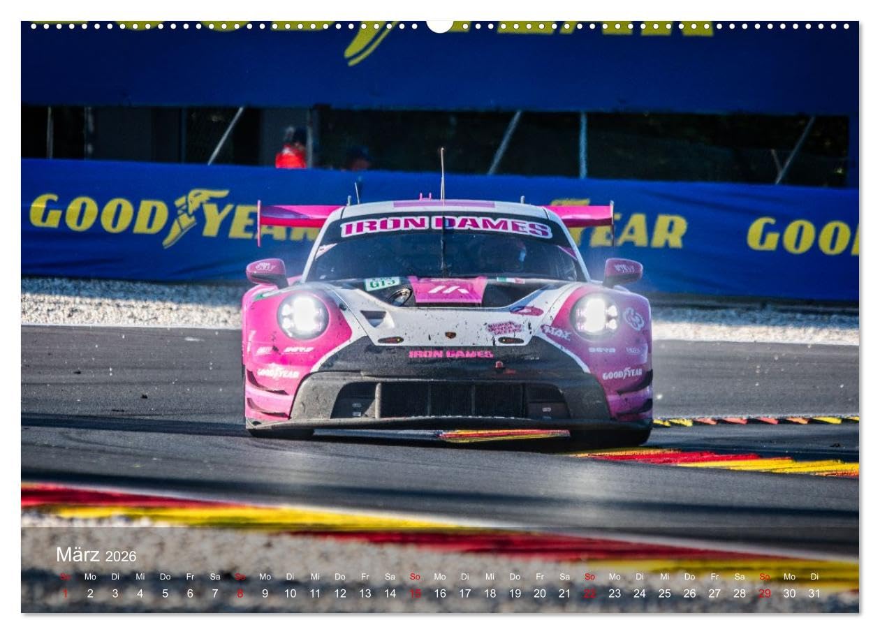 Motorsportkunst aus Weissach (Wandkalender 2026 DIN A2 quer), CALVENDO Monatskalender