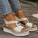 Sandals For Women 2026 Narrow Feet Wedge Sandals Braided Espadrille Open Toe Fashion Dressy Evening Wedding Fashion Open Toe Summer Platform Sandals