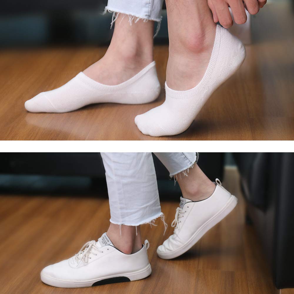 YOUCHAN Calzini Donna Uomo Fantasmini Calze 10 Paia Invisibili Sportive Antiscivolo Cotone con Taglio Basso