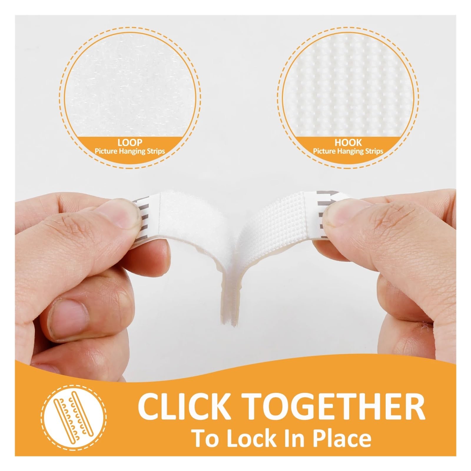 Tiras adhesivas para colgar cuadros, Tiras for colgar cuadros, 20 pares, colgador extraíble, adhesivo sin daños, póster clavos