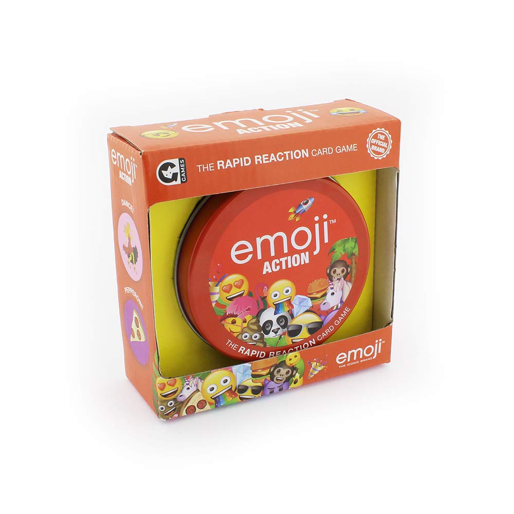 Ginger Fox Official Emoji Action Lightning Fast Reaction Card Game In A Storage Tin Perfect