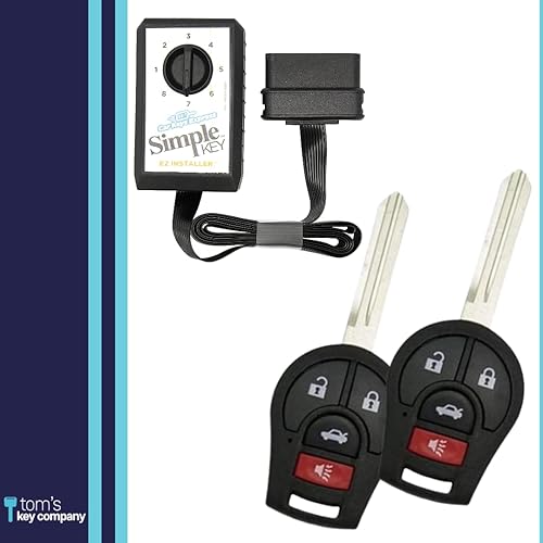 Miniatura 5 de Paquete de programador de teclas simples con dos teclas de 4 botones - Diseñado para vehículos Nissan clave de programa tú mismo (tecla de 4