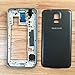 Full Housing Case Cover + Screen Glass Lens + Frame + Battery Door Cover + Buttons + Tools for Samsung Galaxy S5 i9600 G900 Black