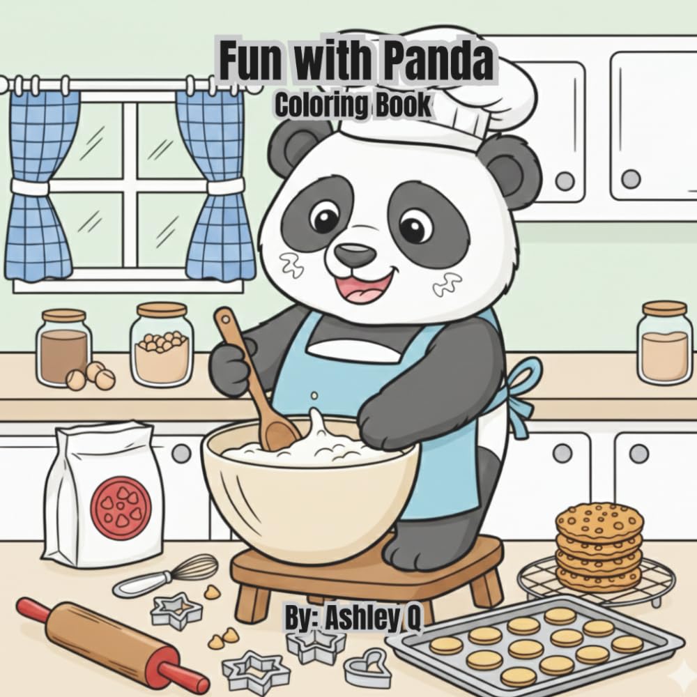 Fun with Pandas coloring book: 60 clumsy and mischievouse page