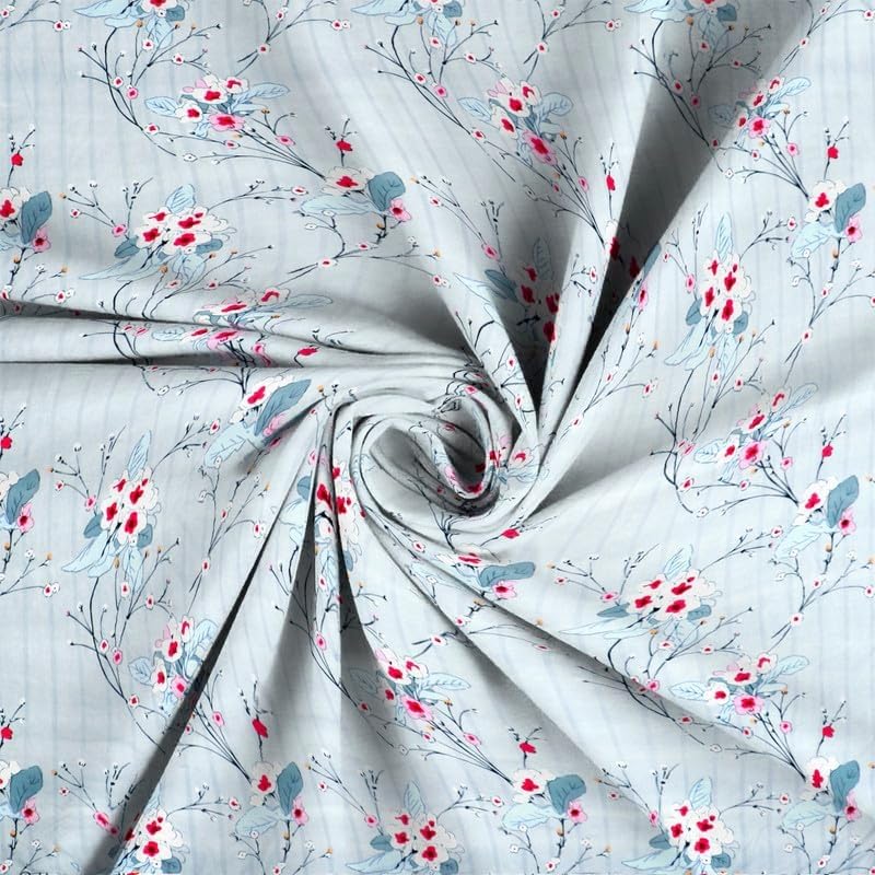 Image of Glace Cotton Flat Double Bedsheets with 2 Pillow Covers | Double Bed Breathable | Wrinklefree | Summer | Soft 200tc Supersoft | 90 x 90 inches, Silver