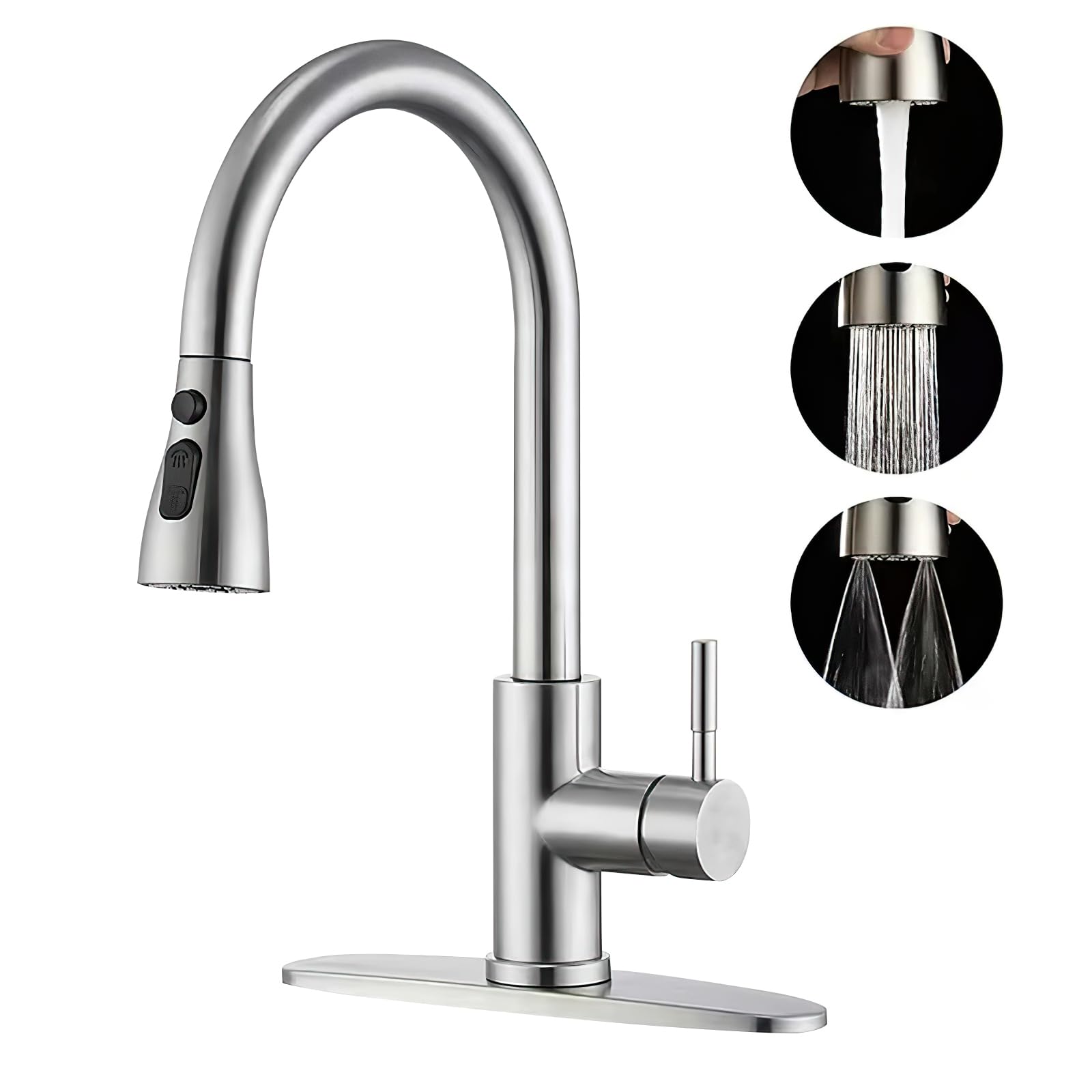 Wasserhahn Küche Ausziehbar, Hochdruck Küchenarmatur Auszieh