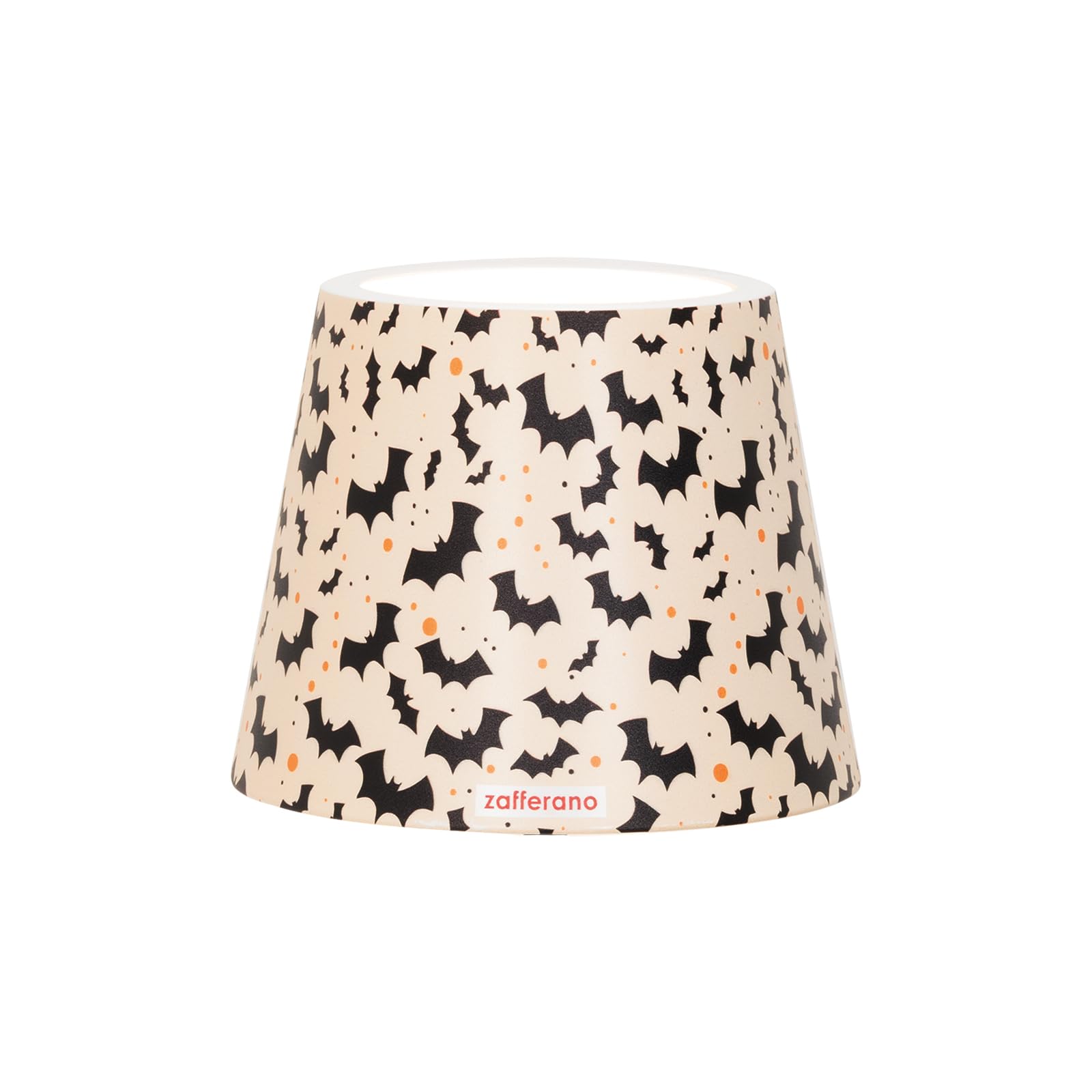 Zafferano, Poldina Cover Halloween Special Edition, Metal Lampshade for Table Lamp, Compatible with Poldina Lamps, Designed in Italy, 11.4 x 8.9 cm, Colour Beige - Bat Decoration