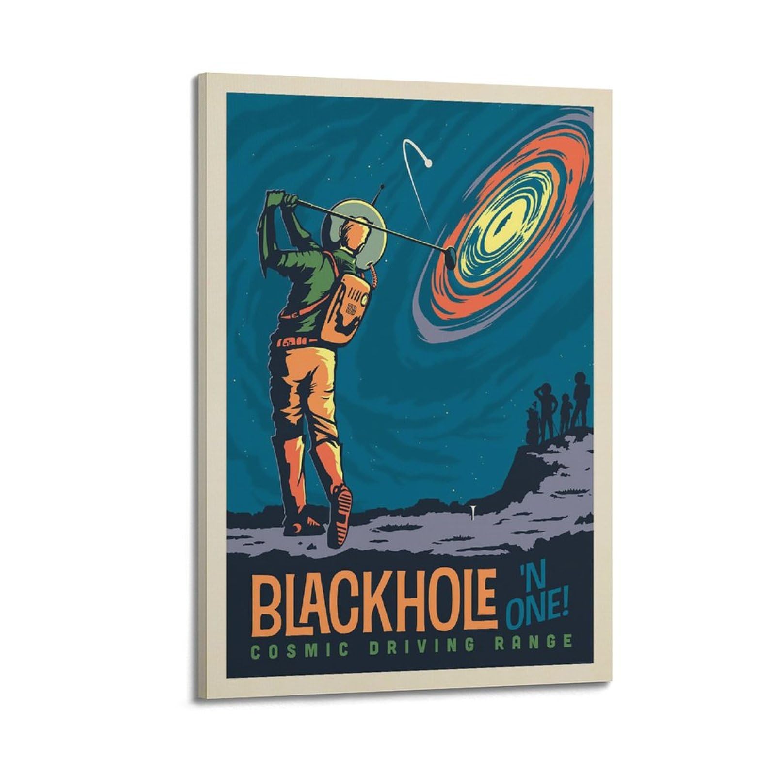 ALTUY Milky Way Vintage Space Poster Dekorative Malerei Leinwand Poster 50 x 75 cm