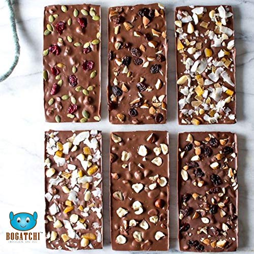Image of BOGATCHI Nuts Overloaded Sugar Free Rich Dark Chocolate bar 80gm