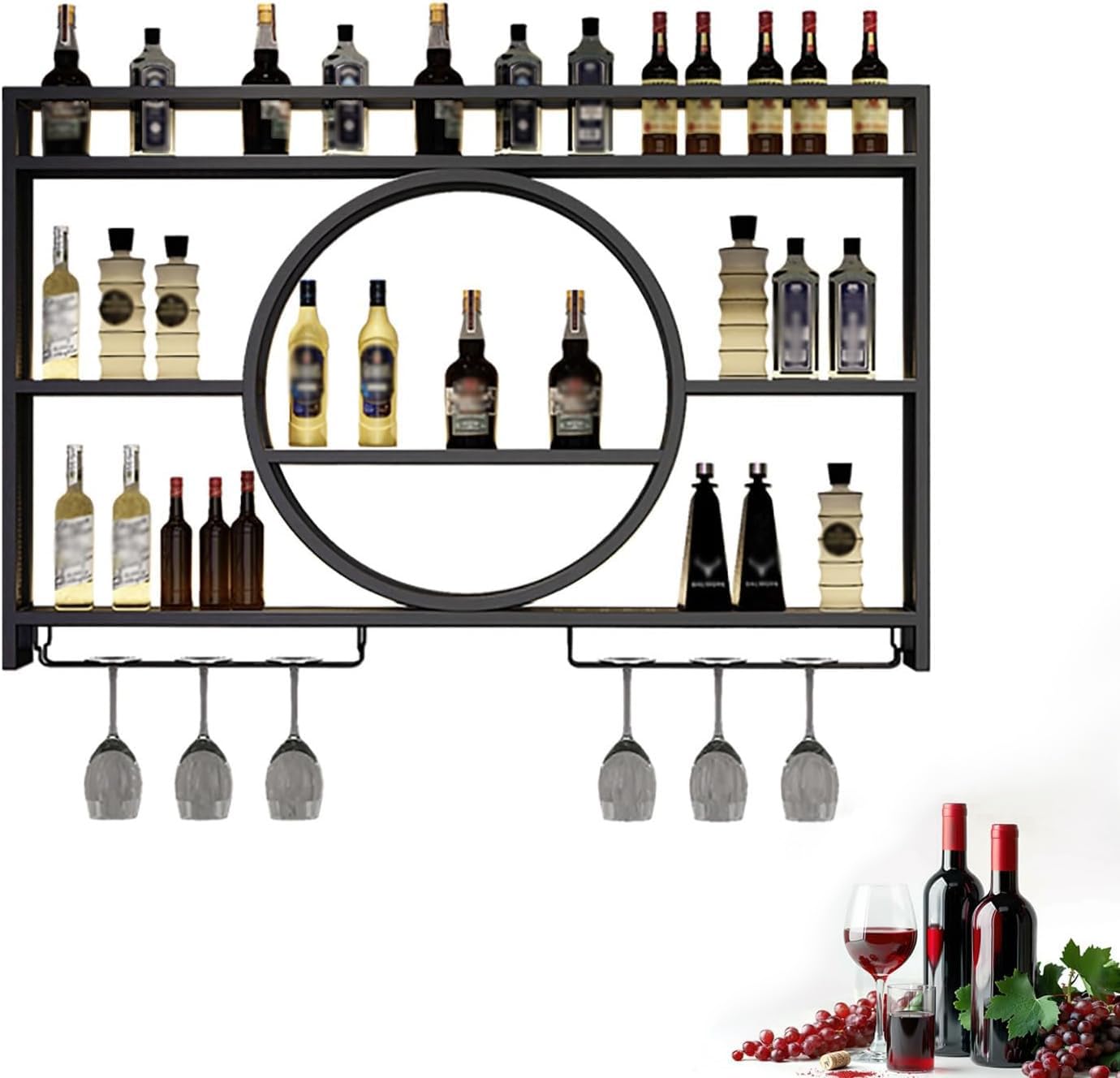 Casier à vin moderne pour placard et rangement mural de salon