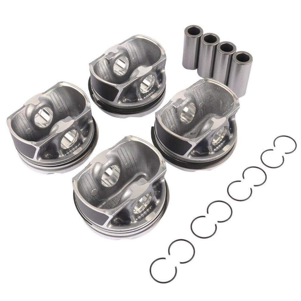 N20 PISTONI DEL MOTORE E REGLI SET 2,0T STD φ84mm Rapporto di compressione 10: 1 Numeri di parte 11257594453 11257640166 Compatibile con motori N20B20A N26B20A adatti a 328i 428i X1 X3 F30 Modelli
