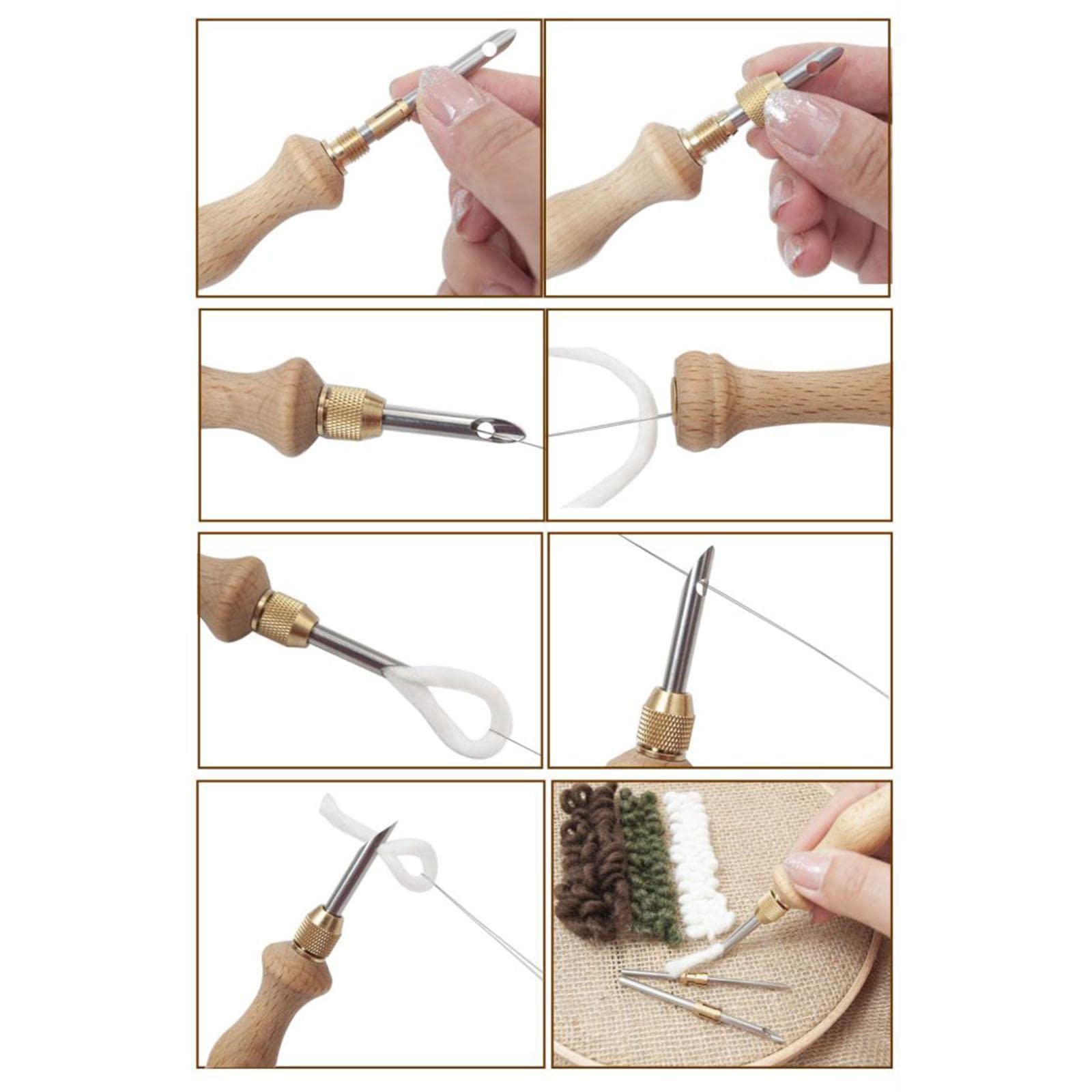 Lot de 10 enfile-aiguilles pour adultes pour fil et fil de 5 mm, 2,5 mm, 3,5 mm