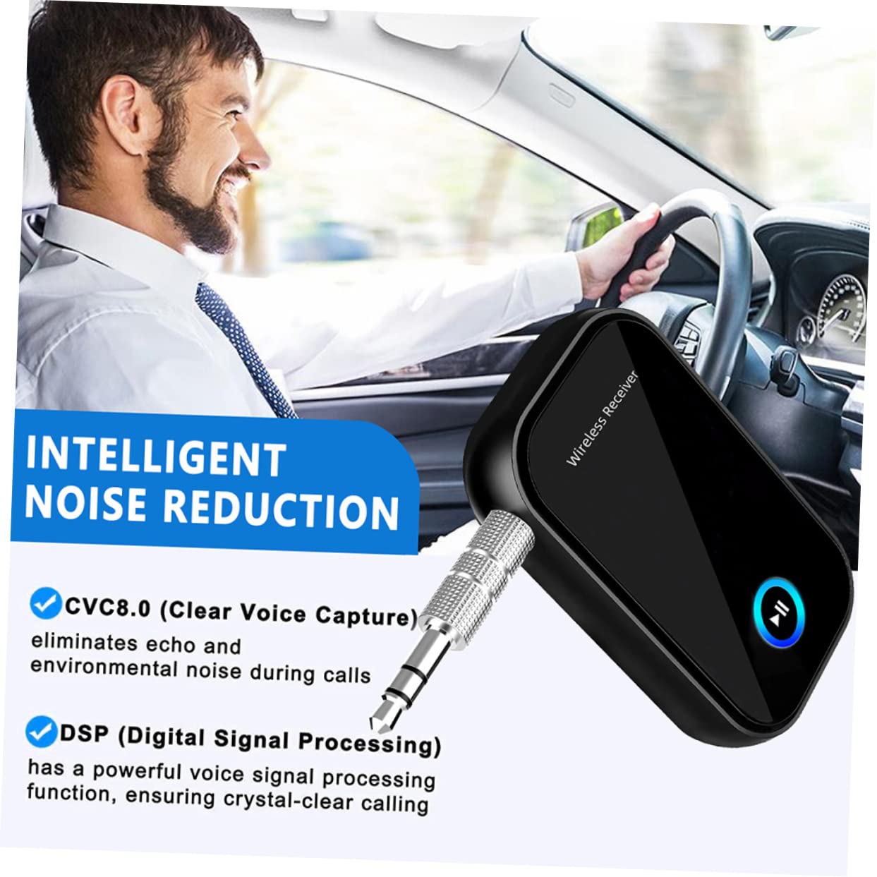 Uonlytech 5stücke Audio Receiver Wireless Adapter Für Auto -and-Play Empfänger Für Heimstereo Aux Hohe Kompatibilität Praktisches Design Für Müheloses Musikstreaming